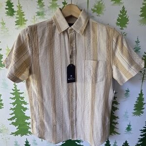 Ben Sherman Beige Striped Button Shirt